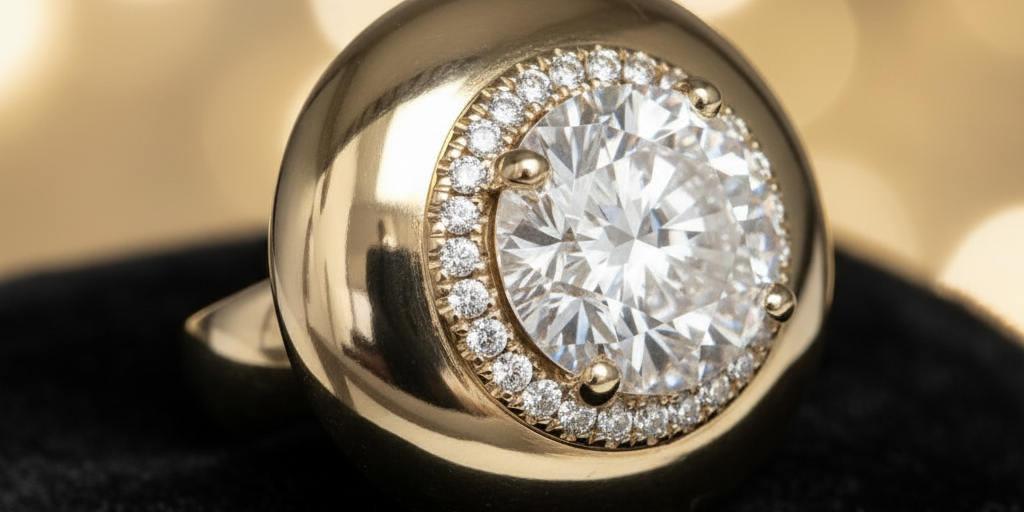 Candy Button Ring - Luxury Editorial