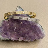 Pave Bezel Emerald CZ Bangle