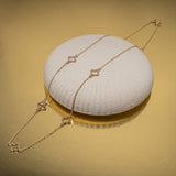 Open Clover Necklace 10K