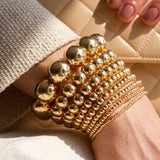 Gold Filled Stretch Ball Bracelet