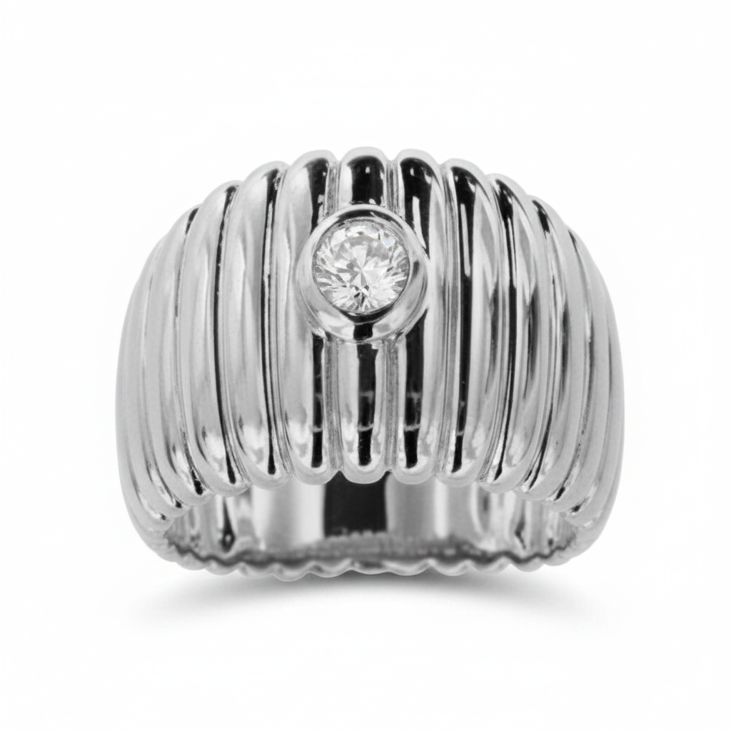 Wide Ribbed Band - Enhanced 2