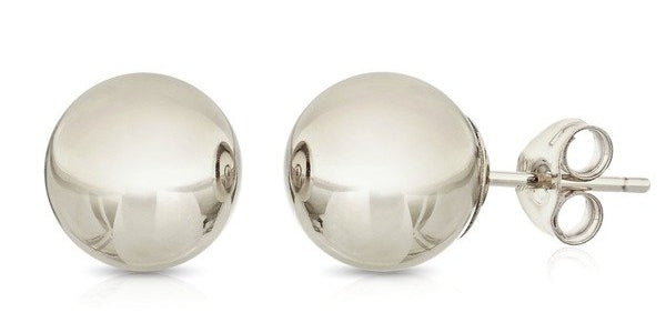 Classic Sterling Ball Earring