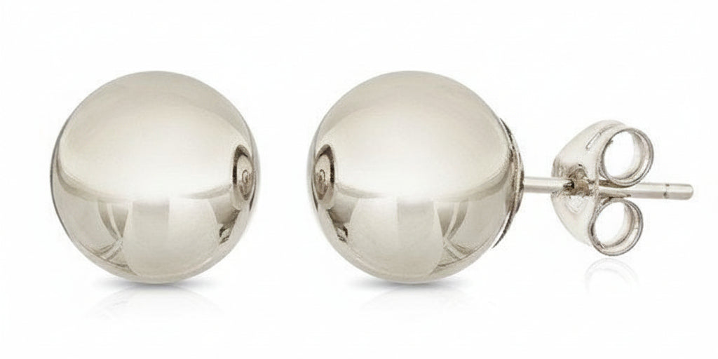Classic Sterling Ball Earring