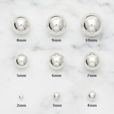 Classic Sterling Ball Earring