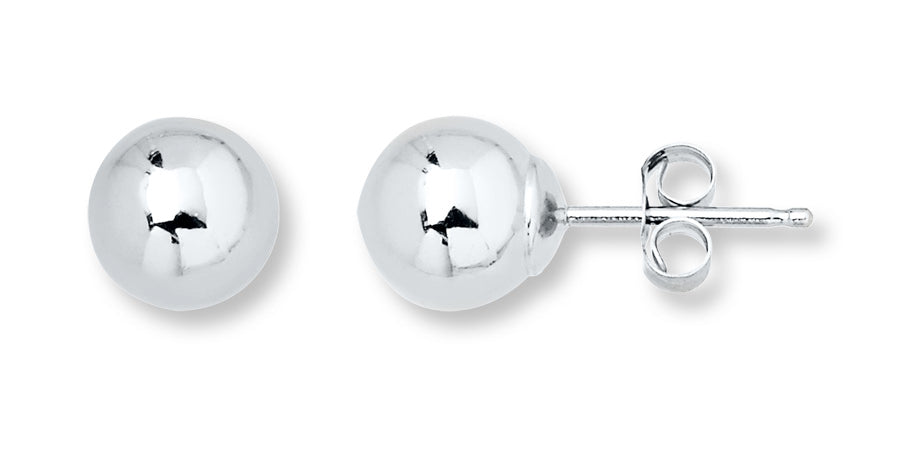 Classic Sterling Ball Earring
