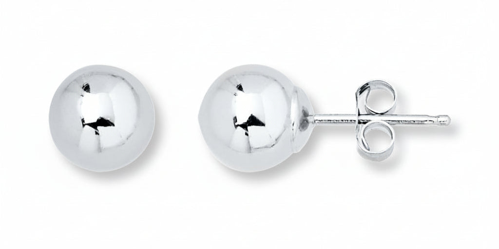 Classic Sterling Ball Earring