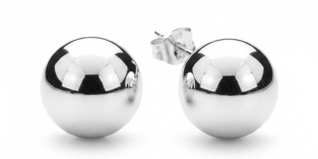 Classic Sterling Ball Earring
