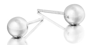 Classic Sterling Ball Earring