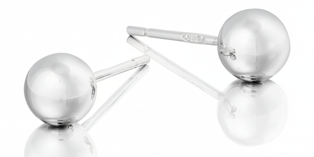 Classic Sterling Ball Earring